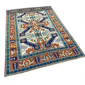Alfombra anudada a mano de lana Oushak Vintage turca personalizada exquisita 5x8, 6x9, 8x10, 9x12 pies alfombras hechas a mano para sala de estar por ITHL - Product Image 1