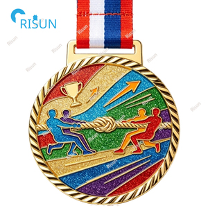 Medallas Personalizadas para el Día del Deporte Escolar, Medallas de Ultra Impacto con Relieve de Tira y Afloja, Medallones para Escuelas, Medallas Personalizadas de Tira y Afloja - Product Image 3
