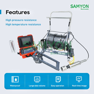 Treuil électrique automatique avec caméra de forage rotative à 360 degrés, double <span class=keywords><strong>sonde</strong></span> de 73 mm, inspection de puits de 300 m - Product Image 3