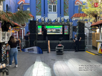 Sistem Audio Profesional Aktif Tahan Air Single 10 Inch Dua Arah Line Array Speaker Respon Frekuensi 65Hz-20KHz Birch