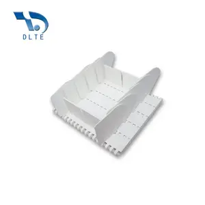 Dlte Nhựa Modular Băng Tải Vành Đai Cho Nâng Băng Tải Vách Ngăn/Chuyến Bay Baffle Vành Đai