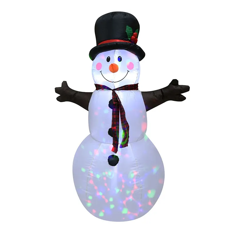 Wholesale Outdoor Christmas Decorations Supplies Snowman Inflatable Christmas With Light