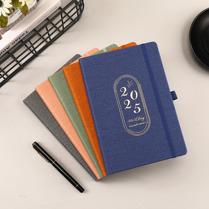 Agenda, planificateur, journal, carnet de notes LABON 2025 avec couverture en cuir PU - Product Image 3