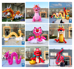 Dragón Inflable Personalizado de 8 Metros, de Calidad Comercial, en Tela Oxford, Dragón Inflable Gigante para Desfiles y Decoración de Año Nuevo - Product Image 2