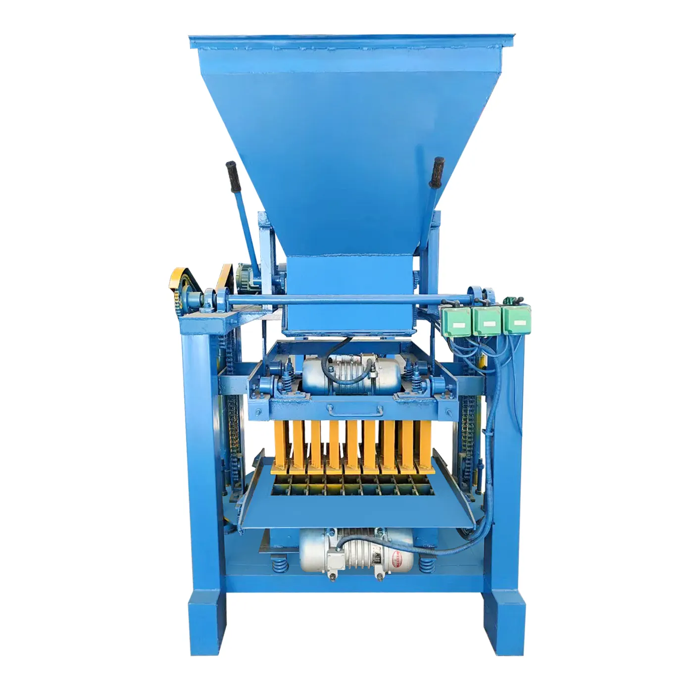 Concrete Hollow Block Egglaying Machine Full Automatic Clay Interlocking Clay Block Manual Cement Block Making