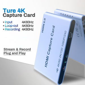 Xác minh nhà máy đúng 4K HDMI chụp thẻ ghi video 4K60 capturadora de HD Video Trò chơi chụp thẻ Thiết bị chơi game trực tuyến - Product Image 2