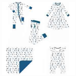 Pijama Enterizo de Manga Larga para Bebé Recién Nacido, 100% Algodón, Cómodo, Transpirable, con Cremallera Bidireccional, para Niño y Niña de 0 a 12 Meses - Product Image 2