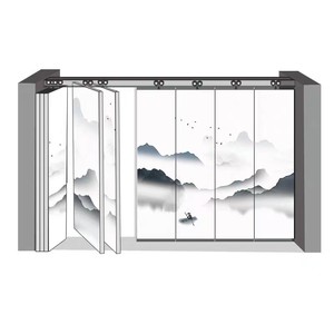 Restoran ve toplantı alanları için çok fonksiyonlu hareketli duvarlarla çalışabilen Modern MDF duvar ve oda bölümü - Product Image 6