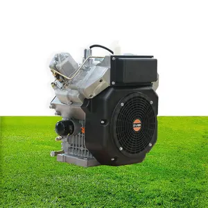 Démarreur électrique Euro 5 Hollman 912cc 4 temps double cylindre v-twin froid diesel moteur de tondeuse à gazon pour grand jardin