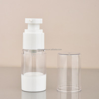 EN STOCK SANS MOQ 5ml 30ml 50ml 80ml 100ml 120ml Flacon pompe cosmétique en plastique blanc transparent sous vide Sérum Lotion Vaporisateur Flacon sans air