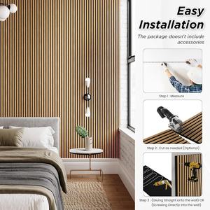 Paneles Acústicos de Madera Modernos FEYT, Paneles Absorbentes de Sonido, Tablero PET y Chapa de Madera, Paneles Acústicos de MDF para Cine - Product Image 4