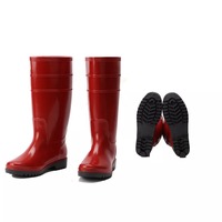 Bottes de pluie en PVC pour adultes, imperméables, Anti-écrasement, unisexes, bottes de travail, bon marché, vente en gros