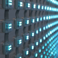 Écran LED en maille de pixels pour façade média, éclairage extérieur de façade P31.25 P40 P50 P80 P100 P125 P150