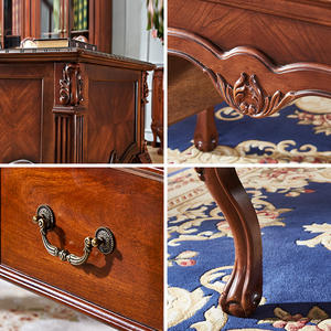 مكتب كمبيوتر مكتبي كلاسيكي من الخشب الصلب قابل للتجميع لأثاث المكاتب AG-203 - Product Image 6