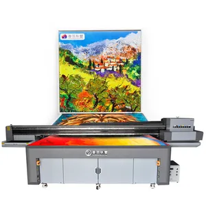 Meilleure qualité 4x8 2513 taille Photo verre UV imprimante machine d'impression à plat pour l'impression