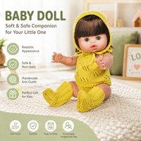 Poupées Bébé Yeezwood Hot 30cm avec Yeux Mobiles, Mignonnes, Corps Entier en Silicone, Poupées Reborn en Vinyle Souple pour Filles