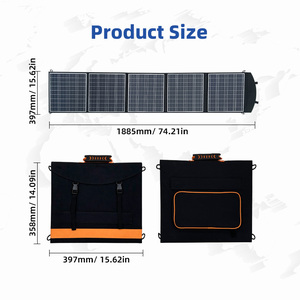 แผงโซลาร์เซลล์พับได้แบบพกพา 125W สำหรับใช้งานกลางแจ้ง ประสิทธิภาพ 23% พร้อมพอร์ต MC4 และ USB สำหรับการตั้งแคมป์ - Product Image 4
