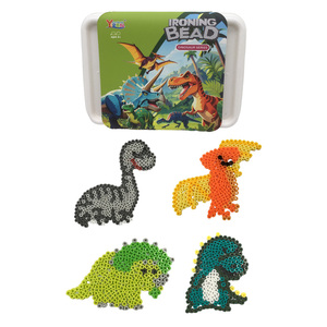 Vente en gros mini perles à repasser bricolage jouet pour enfants 4 types de perles <span class=keywords><strong>Hama</strong></span> <span class=keywords><strong>dinosaure</strong></span> en plastique 5mm - Product Image 1