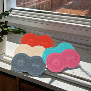 Waterproof Eco-friendly Plastic Square Dog Lick <b>Mats</b> with Suction Cups Hand Wash Easy to Clean Slow Feeder for Pups & Owners - Product Image 3