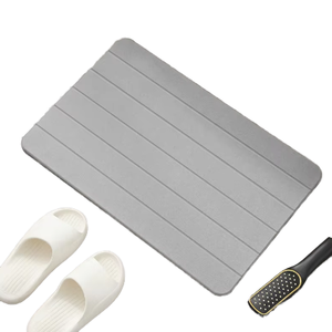 שטיח אמבטיה סופג במיוחד, נגד החלקה, עמיד, עשוי במכונה, רך, מספוג זיכרון, שטיחון למקלחת, עיצוב מודרני, עיצוב ביתי אחיד, לחדר האמבטיה - Product Image 2