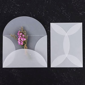 Tùy chỉnh mờ vellum phong bì mờ vellum giấy phong bì cho đám cưới sinh nhật lời mời cổ điển giấy phong bì - Product Image 3