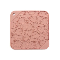 Tapis à lécher en silicone de qualité alimentaire pour chiots, avec logo personnalisé, avec ventouse lente, pour animaux de compagnie et chiens