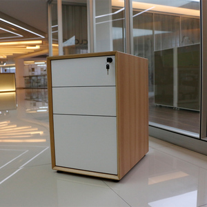 Phong cách Tủ hồ sơ bán buôn <span class=keywords><strong>3</strong></span> ngăn kéo di động gỗ Tủ hồ sơ - Product Image 2