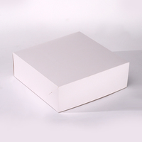 Boîte de gâteau de pâtisserie d'anniversaire en papier carton blanc de qualité alimentaire imprimé de logo personnalisé OEM avec fenêtre transparente