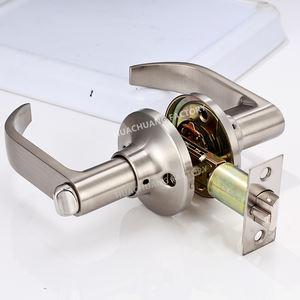 सुरक्षा आधुनिक बेलनाकार स्टेनलेस स्टील दरवाजा लॉक लीवर के लिए लॉक लीवर हैंडल - Product Image 2