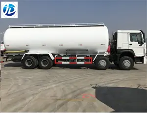 25CBM צילינדר בצורת תחבורה יבש אבקה בתפזורת מלט טנק משאית 8x4 ארוך כוח אוויר ברוטו - Product Image 3