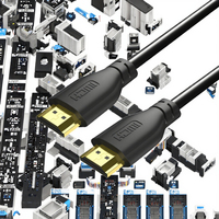 YLUX YL-H401 Ultra HD Hochgeschwindigkeits-18Gbps-Stecker-Stecker-Audiokabel Schwarz 4K 60Hz Monitor 6,0mm Außendurchmesser Blankes Kupfer PVC-Ummantelung