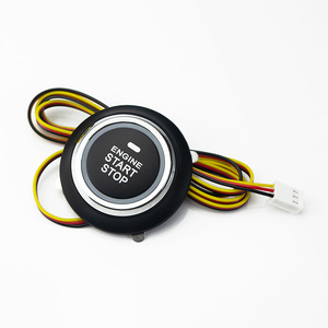 Bouton de démarrage et d'arrêt du moteur de voiture 12V, interrupteur de démarrage <span class=keywords><strong>sans</strong></span> <span class=keywords><strong>clé</strong></span>, interrupteur de remplacement - Product Image 1