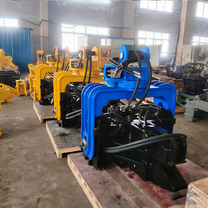 Martello vibrante per pali in cemento e legno, profondità 10m 12m 15m, con presa laterale, montato su escavatore, per pali a lamiera e tubolari - Product Image 6