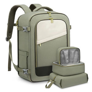 Mochila de viaje de moda aprobada por 2025 para mujeres y hombres, bolsa de transporte grande, 3 cubos de embalaje, 17 \ ", portátil de poliéster - Product Image 3