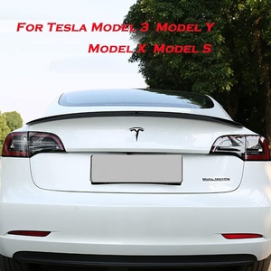 Emblema Adhesivo de Doble Motor con Diseño a Cuadros, Compatible con Accesorios para Tesla Model 3 Y X S (Negro Mate-Línea Negra) - Product Image 4