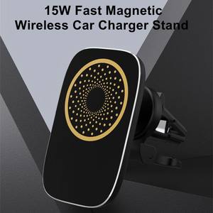 El más nuevo diseño estándar 15W cargador de coche inalámbrico magnético soporte de teléfono de ventilación de aire para iPhone 15 para Xiaomi para <span class=keywords><strong>Samsung</strong></span> - Product Image 2