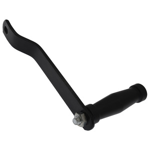 Manivela de cabrestante de metal negro de operación manual, diseño estándar para uso en remolques, embarcaciones y vehículos marinos - Product Image 3