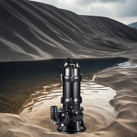 Pompe submersible en acier inoxydable et fonte pour eaux usées, 10 CV, haute pression, raccord à bride pour le rejet d'eaux usées industrielles et les inondations