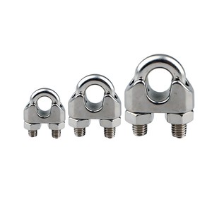 Abrazadera de cable de acero estadounidense DIN741 HDG, perno en U de acero al carbono, tipo dúplex, forjado maleable, para aparejos pesados, OEM - Product Image 3