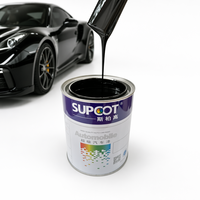 Pintura Acrílica Nano-Specializada Supcot 1K para Reacabado Automotriz, Revestimiento Líquido en Aerosol Negro