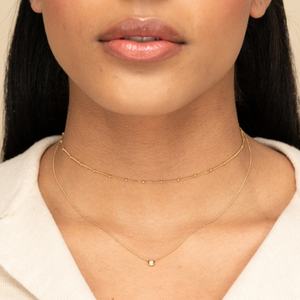 จี้เพชรโมอิสซาไนต์ทรงกลม 1 กะรัต ตัวเรือนทองคำ 18k สีเหลืองทอง - Product Image 5