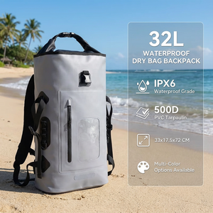 IPX6 étanche pvc bâche 32L durable roulement pliable <span class=keywords><strong>sac</strong></span> <span class=keywords><strong>à</strong></span> <span class=keywords><strong>dos</strong></span> sec <span class=keywords><strong>sac</strong></span> pour la <span class=keywords><strong>randonnée</strong></span> camping - Product Image 5