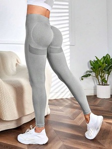 Medias deportivas de yoga Ropa de fitness <span class=keywords><strong>para</strong></span> mujer <span class=keywords><strong>Cintura</strong></span> alta Sexy Peach Hip Nude Pantalones <span class=keywords><strong>para</strong></span> correr sin costuras - Product Image 5