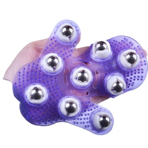 Palm Shaped Massage With 9 360-Degree-<b>Roller</b> <b>Metal</b> Ball Body Massager <b>Roller</b> - Product Image 1