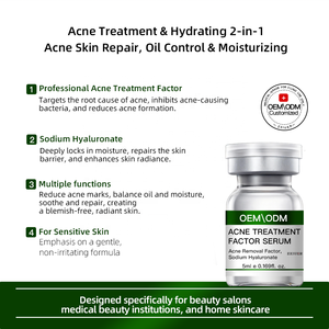 Suero Profesional para el Tratamiento del Acné 5ml - Control de Grasa y Eliminación de Imperfecciones con Factores Hidratantes - para Salones de Cuidado de <span class=keywords><strong>la</strong></span> <span class=keywords><strong>Piel</strong></span> - Product Image 2