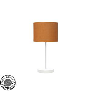 Lampada da Tavolo 1xE14, Bianca e Arancione, 42x17x17 cm, Ideale per Illuminare Spazi e Decorare Ambienti Moderni. - Product Image 1