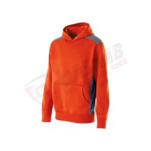 Sudadera con capucha deportiva informal para hombre con cremallera bordada y cordón Otoño-Primavera Invierno chaqueta de manga larga de colores en contraste - Product Image 3