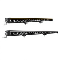 Barre lumineuse LED tout-terrain certifiée ECE E-MARK 24V 12V 42 pouces, projecteur de calandre dissimulé pour Jeep Wrangler SUV, éclairage de toit de travail