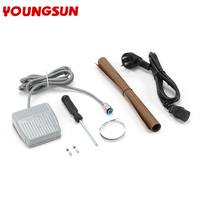 YOUNGSUN Table Style Semi Automatique Industrielle Chaleur Impulsion Sac En Plastique Pied Portable Scellant Pédale Machine De Scellage