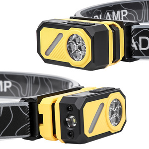 Lampe frontale LED T155 700 mAh rechargeable avec affichage numérique, lumière de course portable avec clip pour casquette, aimant et lumière d'ambiance RGB - Product Image 3